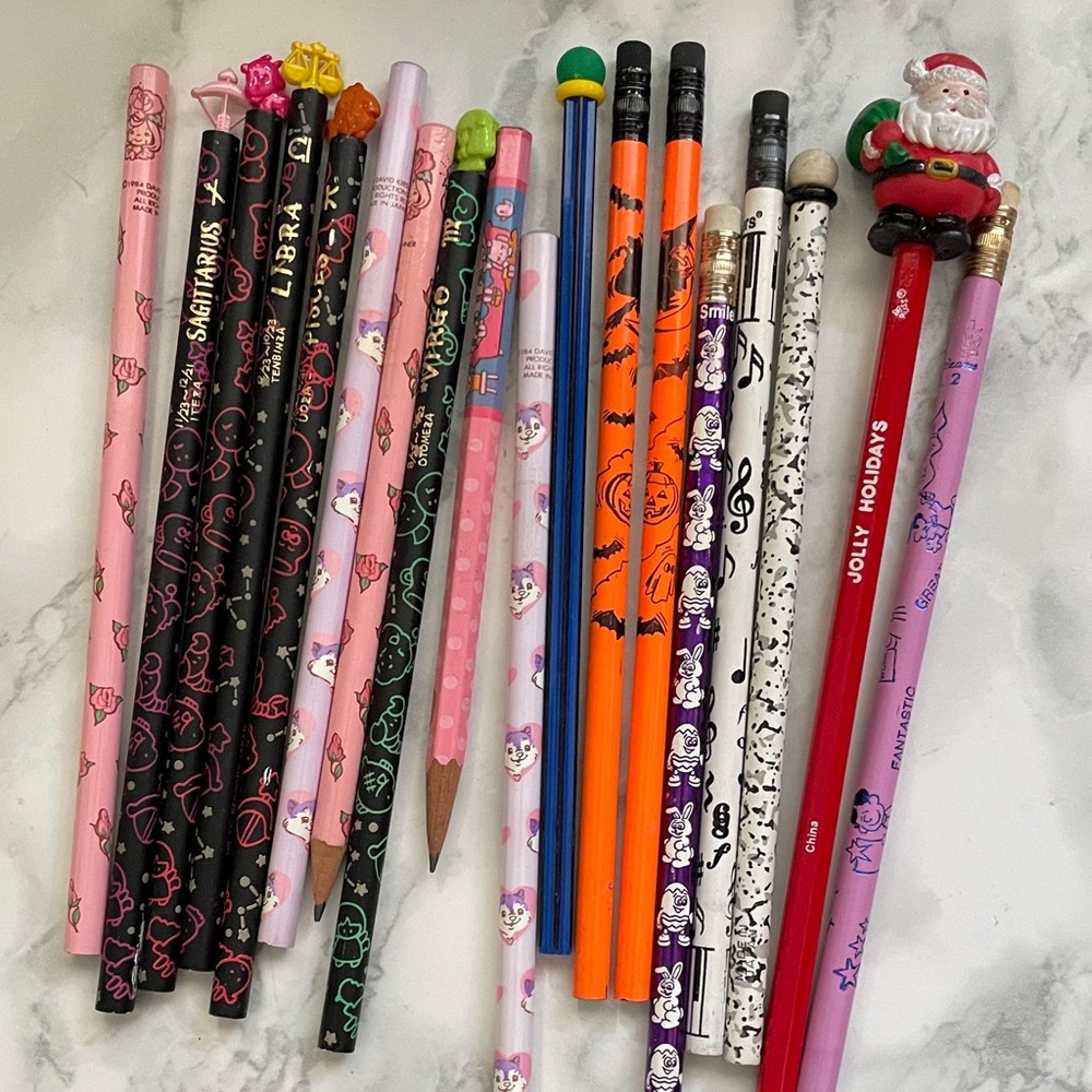 Vintage pencil LOT - Christmas, Halloween, Easter and MORE!